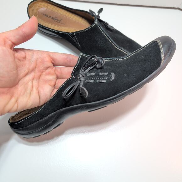 Natural Soul By Naturalizer Slip On Suede Loafers Women's 9.5M Black - Picture 2 of 7